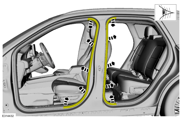 Ford Escape - Removal And Installation - B-Pillar Trim Panel - Interior ...